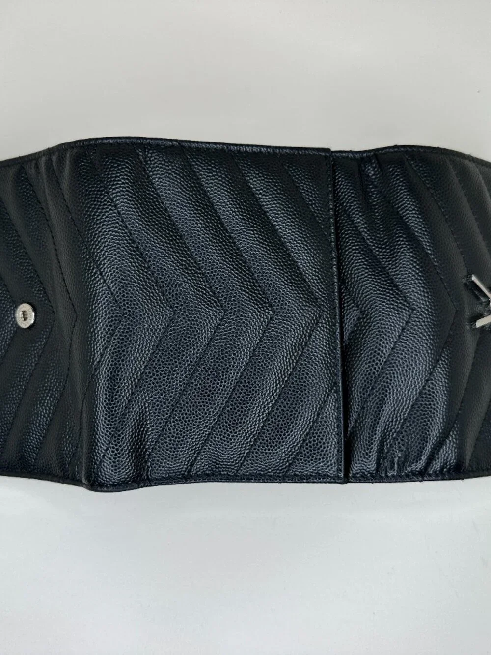 Saint Laurent Cassandre Matelassé Compact Tri Fold Wallet - Picture 9 of 14